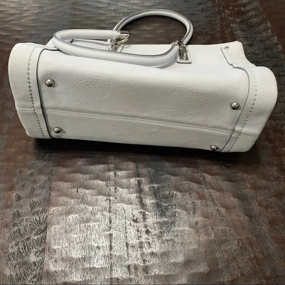 Charming Charlie light gray satchel bag
